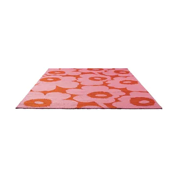 Unikko matto ulkokäyttöön - Pink-oranssi, 140x200 cm - Marimekko