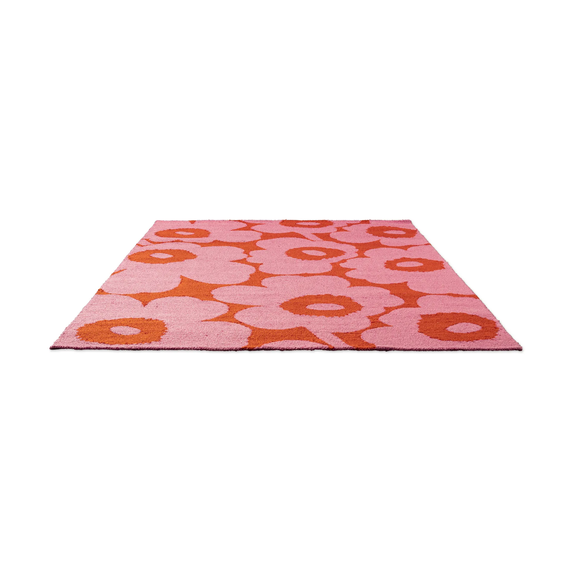 Unikko matto ulkokäyttöön, Pink-oranssi, 200x280 cm Marimekko