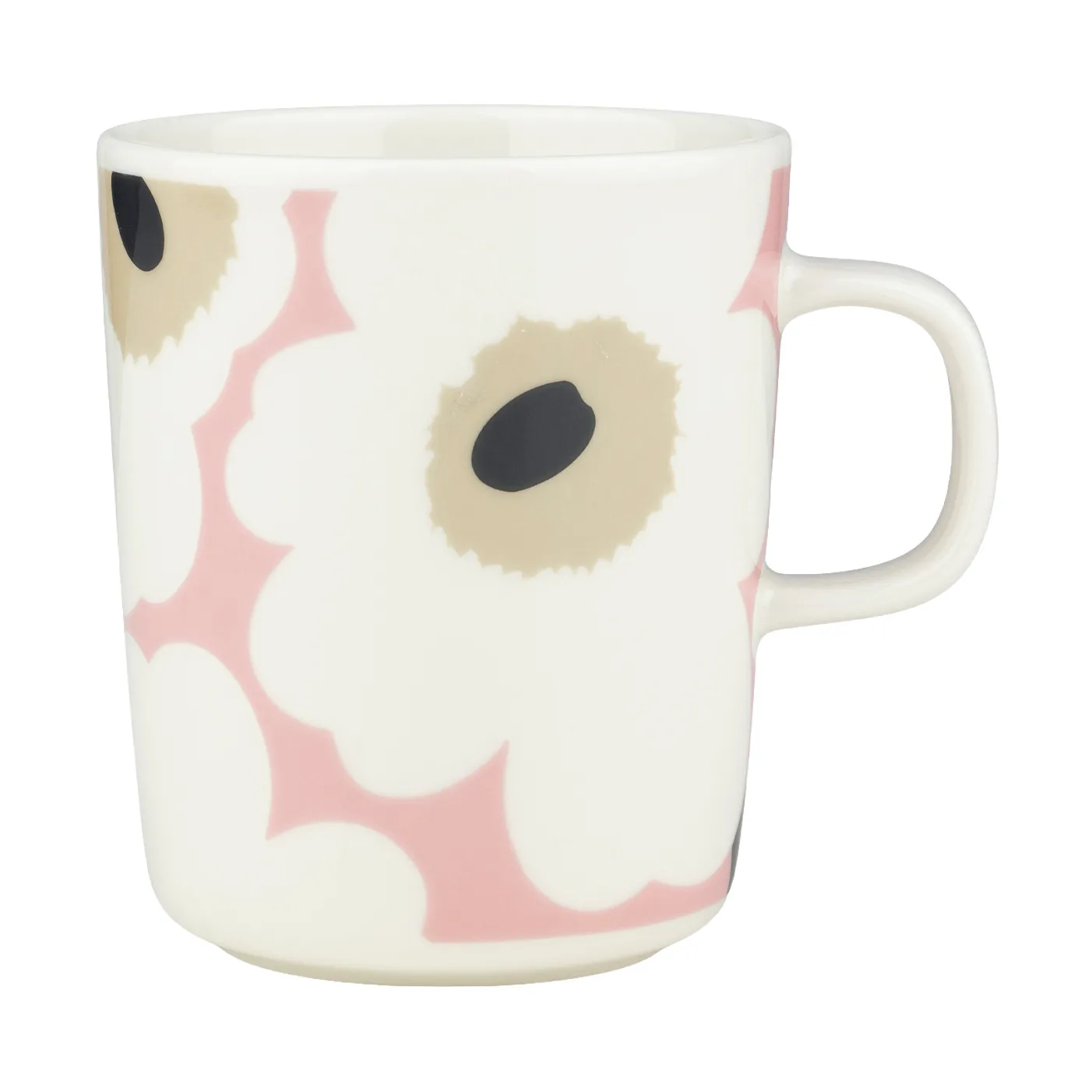 Unikko muki 25 cl, Off white-pink-sand-charcoal Marimekko