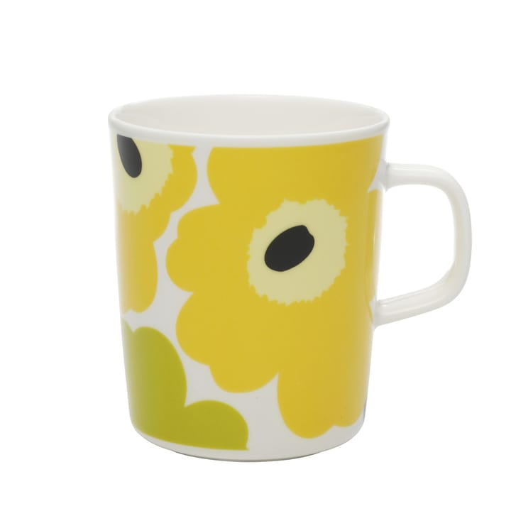 Unikko muki 25 cl - valkoinen-lime - Marimekko