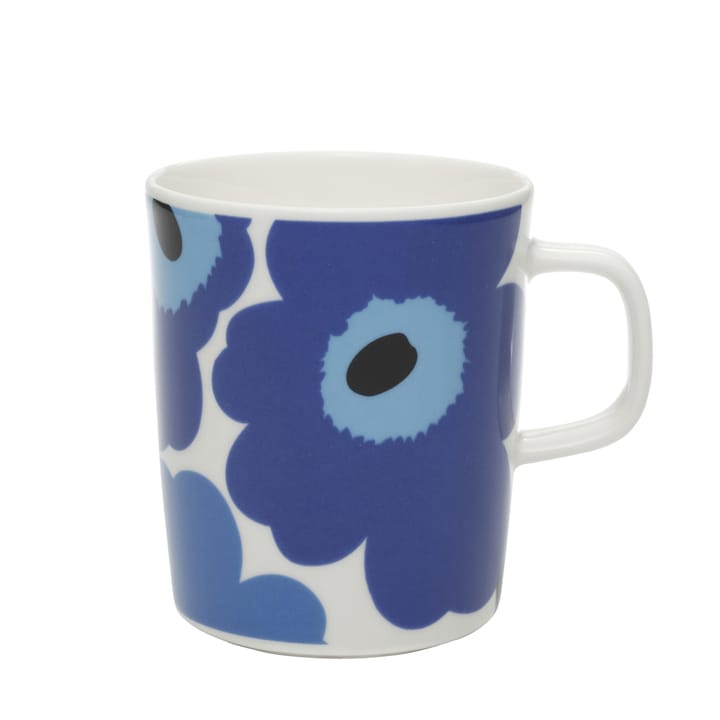 Unikko muki 25 cl - valkoinen-sininen - Marimekko