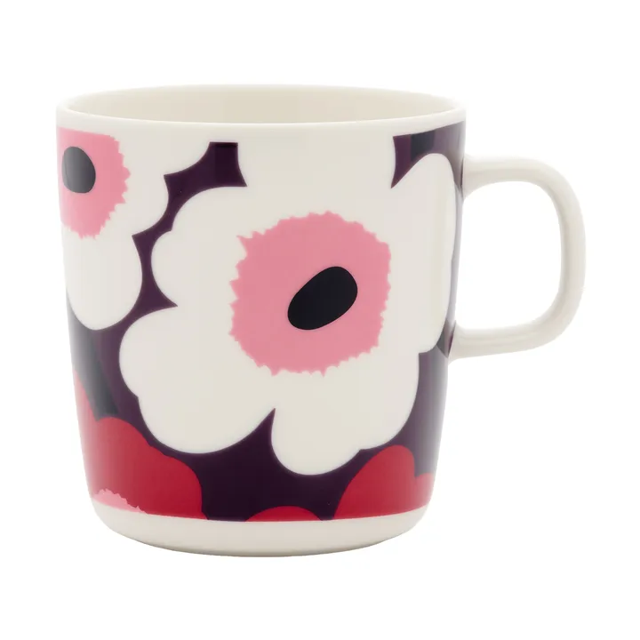 Unikko muki 40 cl - White-plum-cranberry-pink - Marimekko