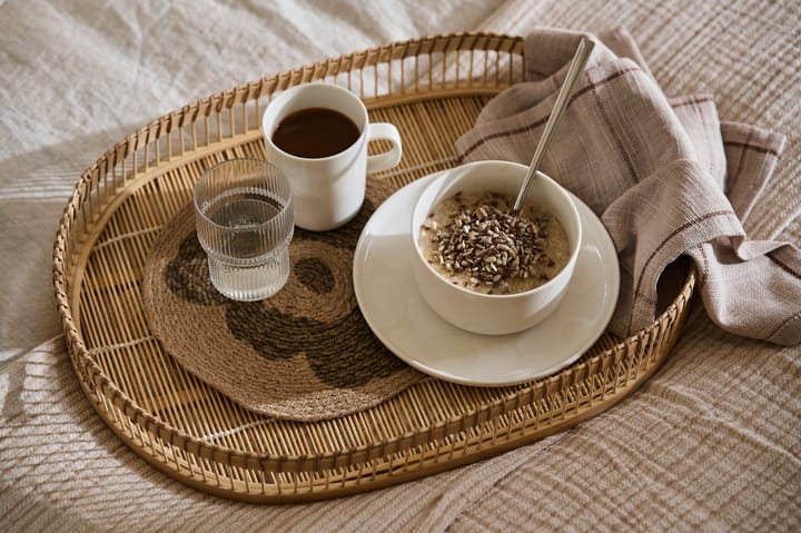 Unikko pannunalunen juutti Ø25 cm, Beige-Vihreä Marimekko
