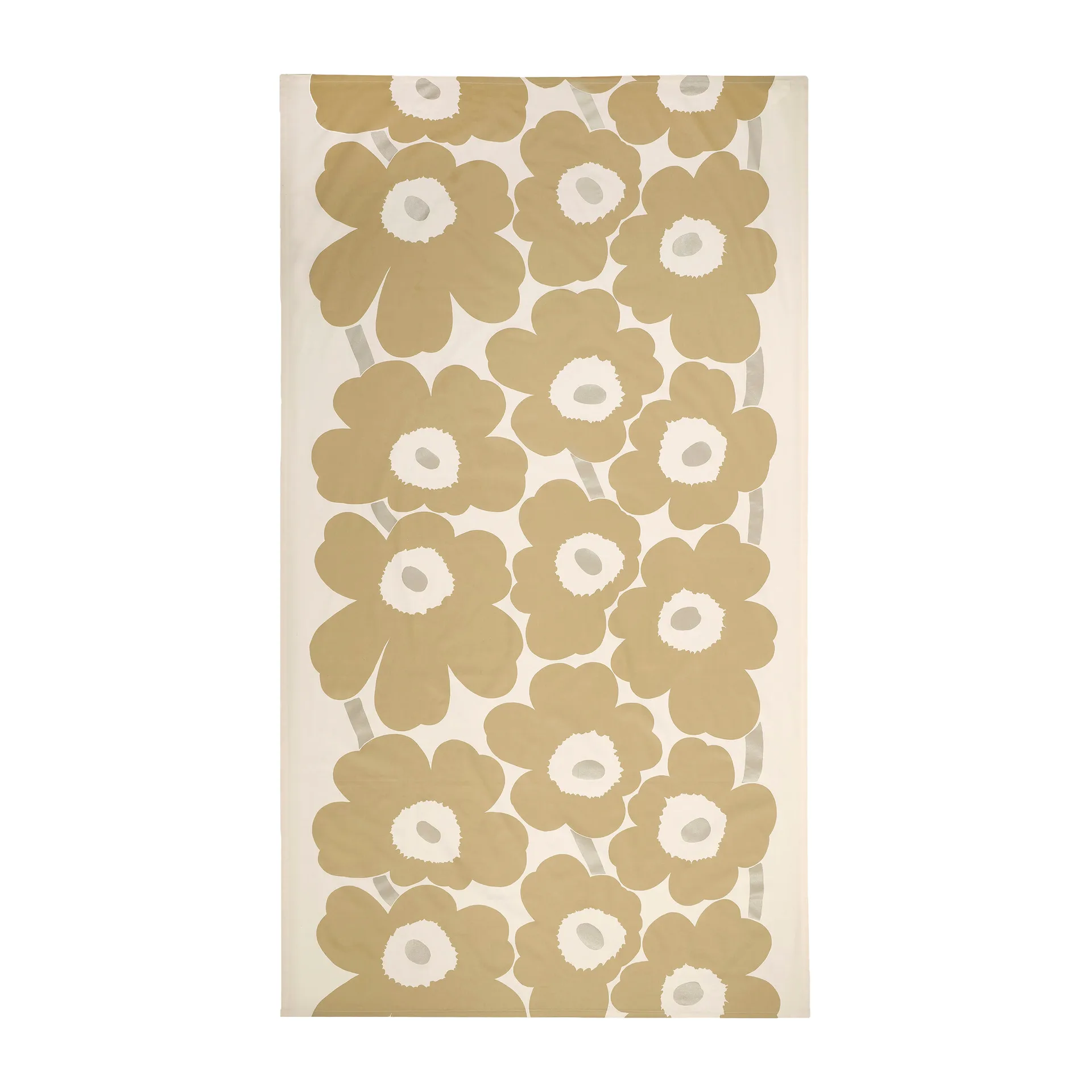 Unikko pöytäliina 140 x 250 cm, Beige-silver-white Marimekko