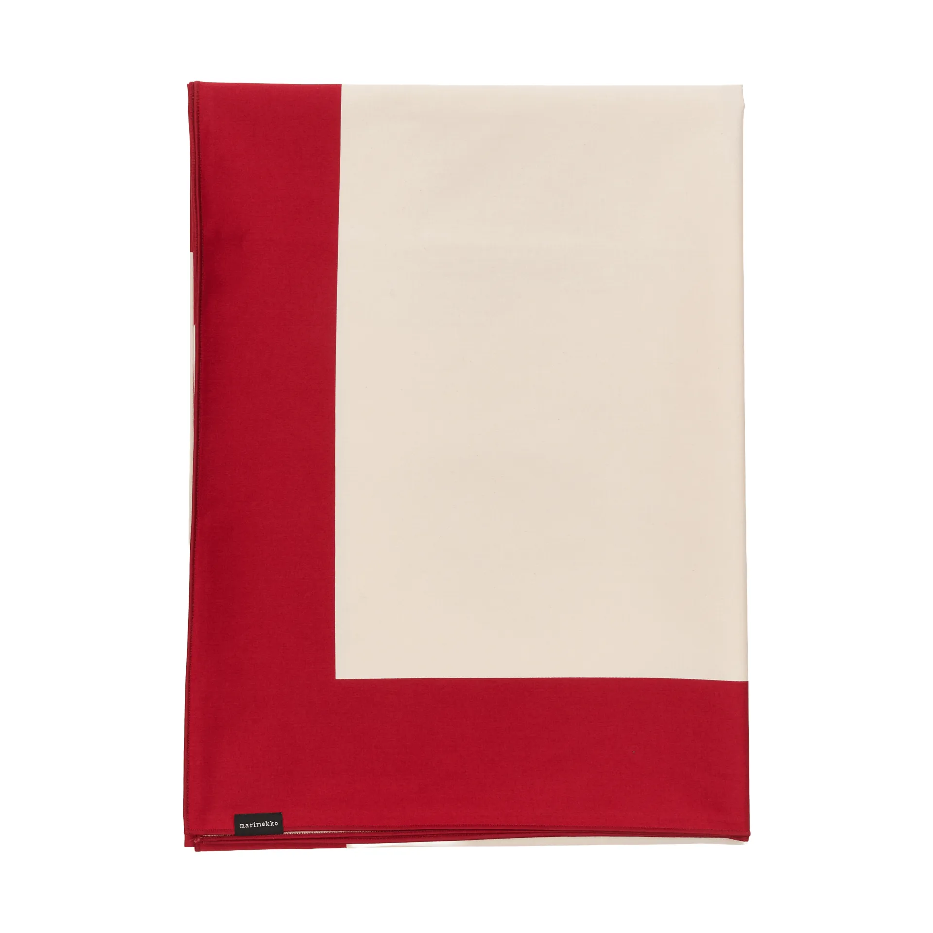 Unikko pöytäliina, Off white-cranberry-rose, 140x140 cm Marimekko