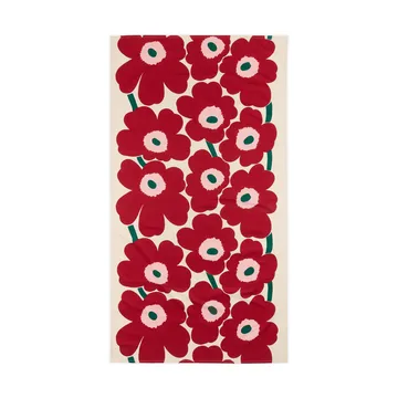 Unikko pöytäliina - Off white-cranberry-ruusu, 135x250 cm - Marimekko