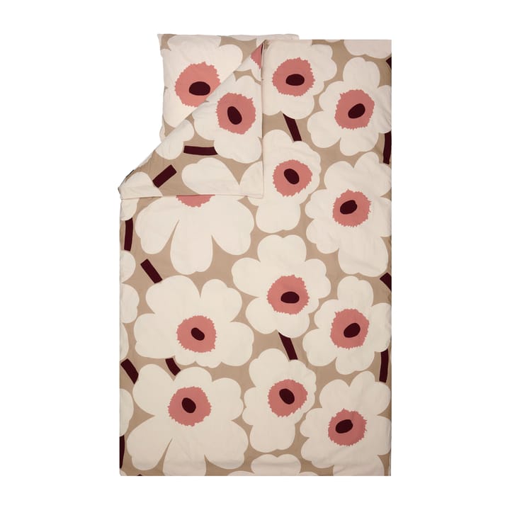 Unikko pussilakana 150x210 cm - beige-cotton-rose - Marimekko