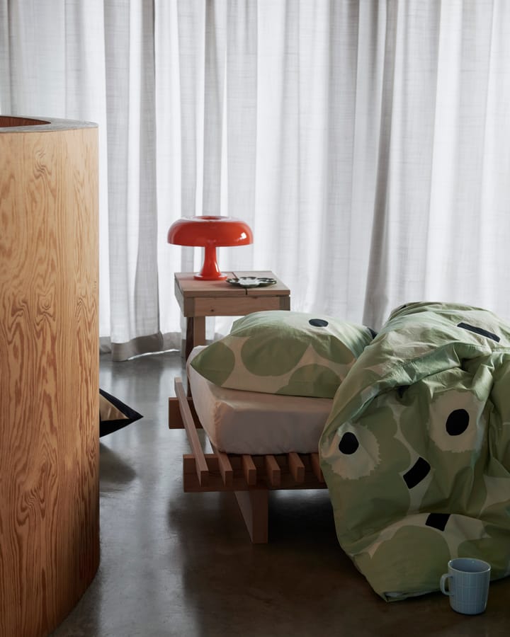 Unikko pussilakana 220x240 cm, Off white-sage-dark blue Marimekko