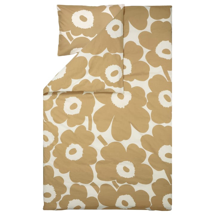 Unikko pussilakana puuvilla-hamppu 150x210 cm - Beige - Marimekko