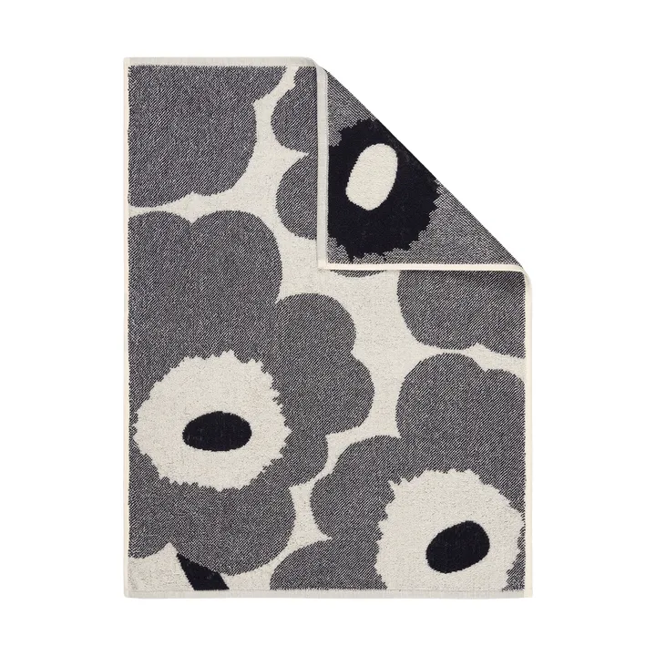 Unikko pyyhe 50 x 70 cm - Off white-blueberry - Marimekko