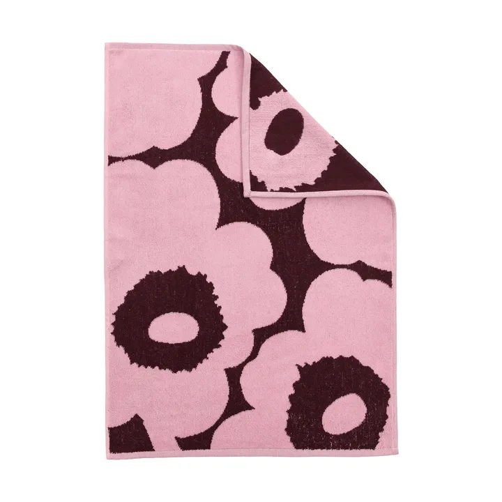 Unikko pyyhe 50 x 70 cm - Plum-pink - Marimekko