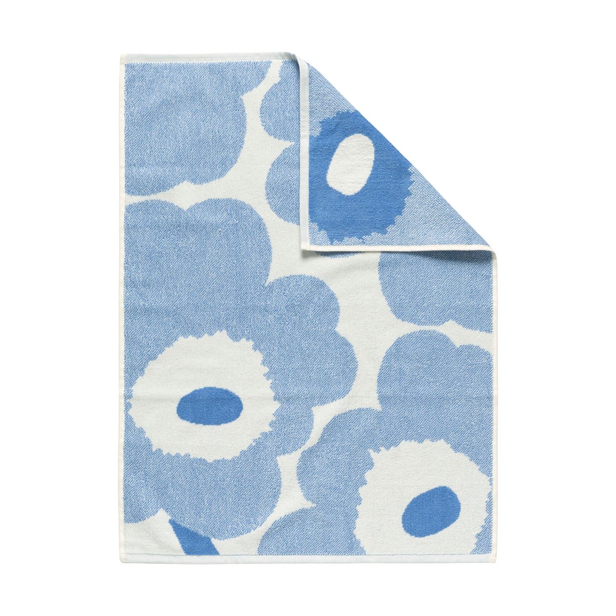 Marimekko Unikko pyyhe 50 x 70 cm Sininen | Skandinaavinen Sisustus | Käsipyyhkeet | Beige