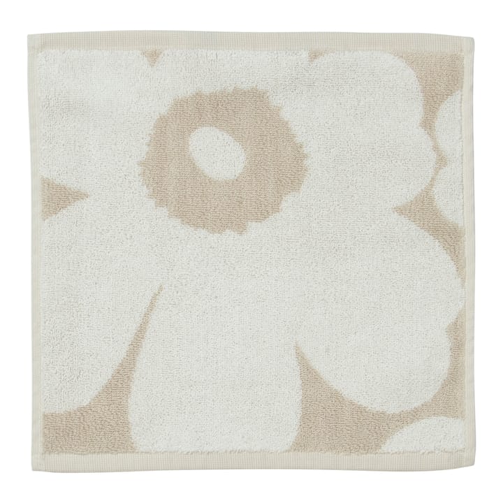 Unikko pyyhe, beige-valkoinen - 30x30 cm - Marimekko