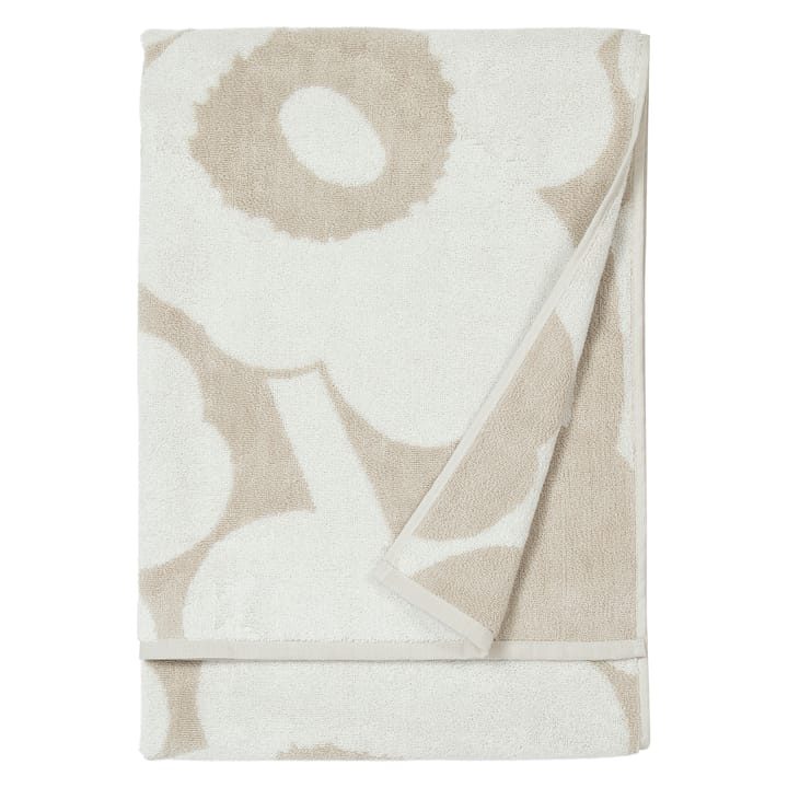 Unikko pyyhe, beige-valkoinen - 70x150 cm - Marimekko