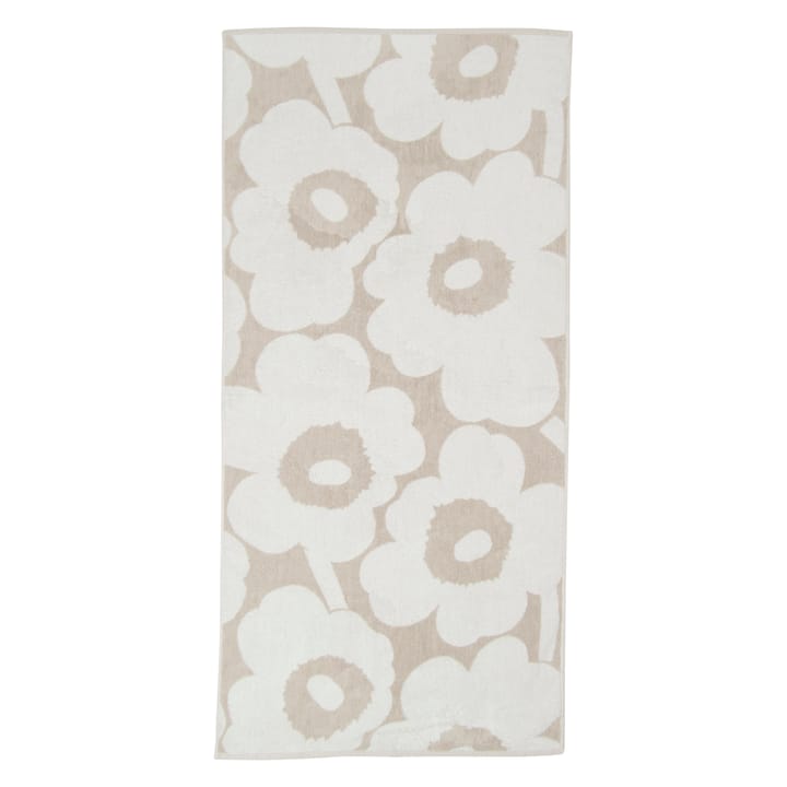 Unikko pyyhe, beige-valkoinen - 70x150 cm - Marimekko