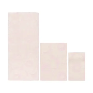 Unikko pyyhesetti 3 osaa - White-light pink - Marimekko