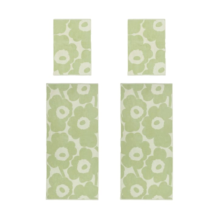 Unikko pyyhesetti, Off white-sage Marimekko