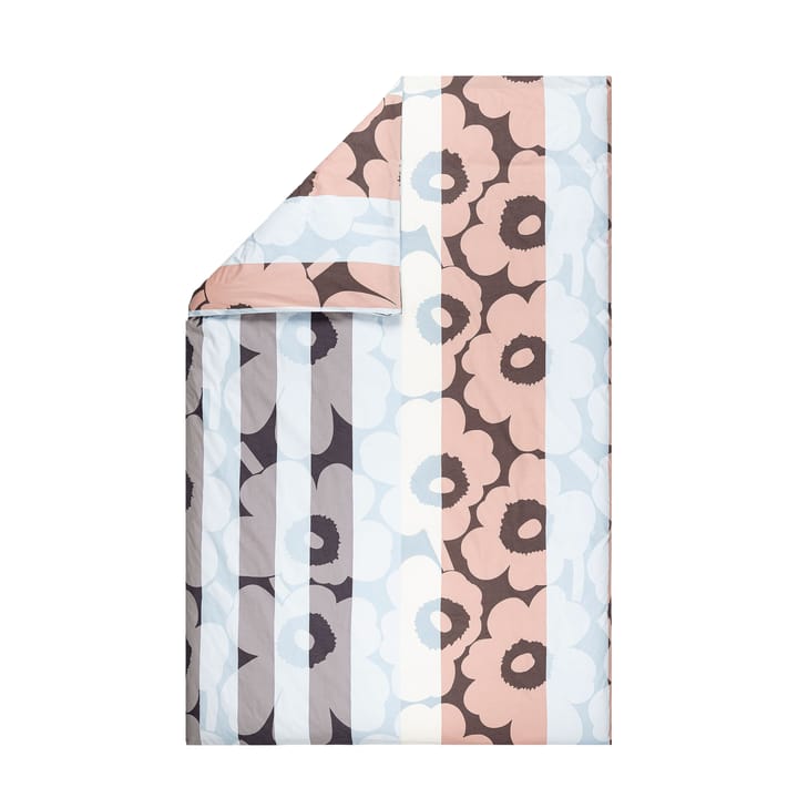 Unikko Ralli -pussilakana 150x210 cm - Off white-peach-blue - Marimekko