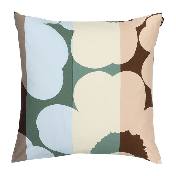 Unikko Ralli -tyynynpäällinen 50x50 cm - Brown-petrol-pink - Marimekko
