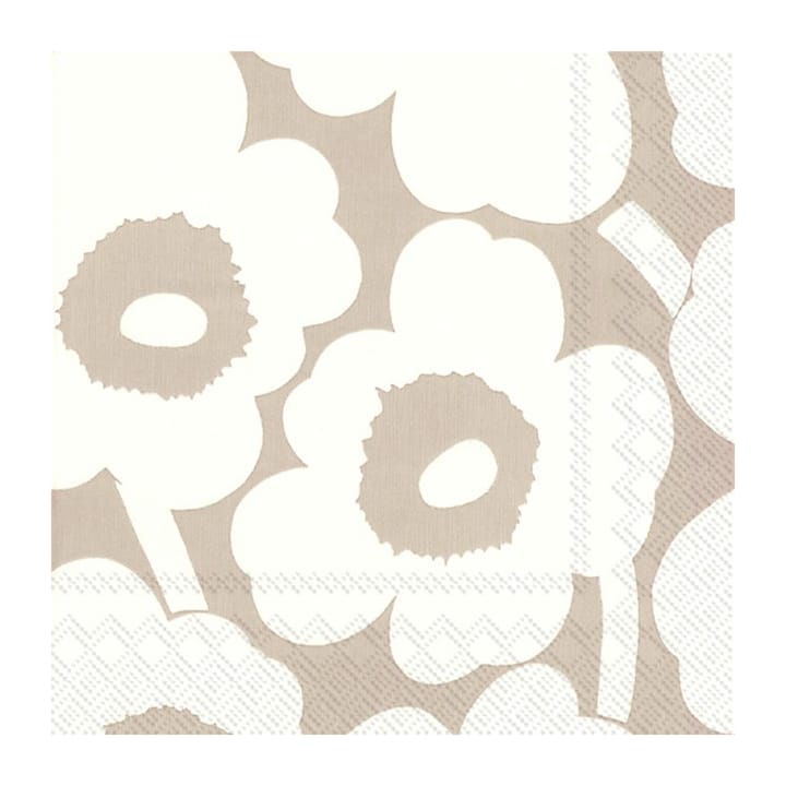 Unikko servetti 33x33 cm 20 kpl - Linen-cream - Marimekko