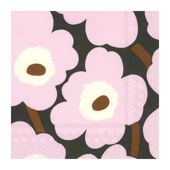 Unikko servetti 33x33 cm 20 kpl - Rose - Marimekko