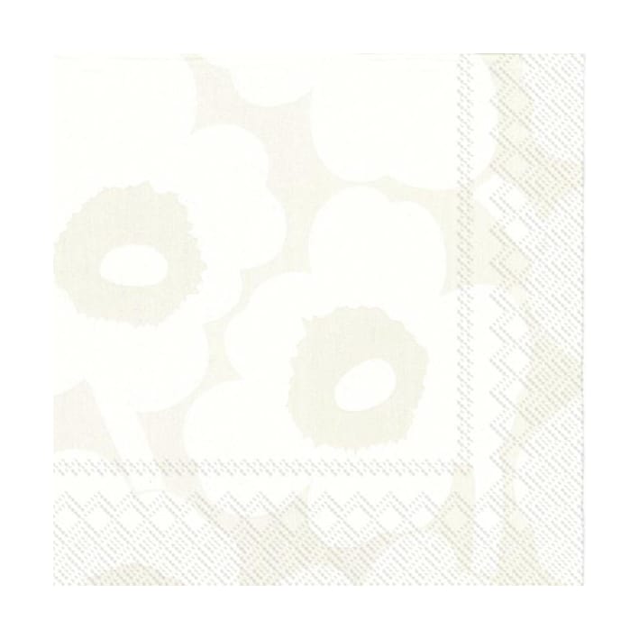 Unikko servietti 33x33 cm 20-pakkaus - White-grey - Marimekko