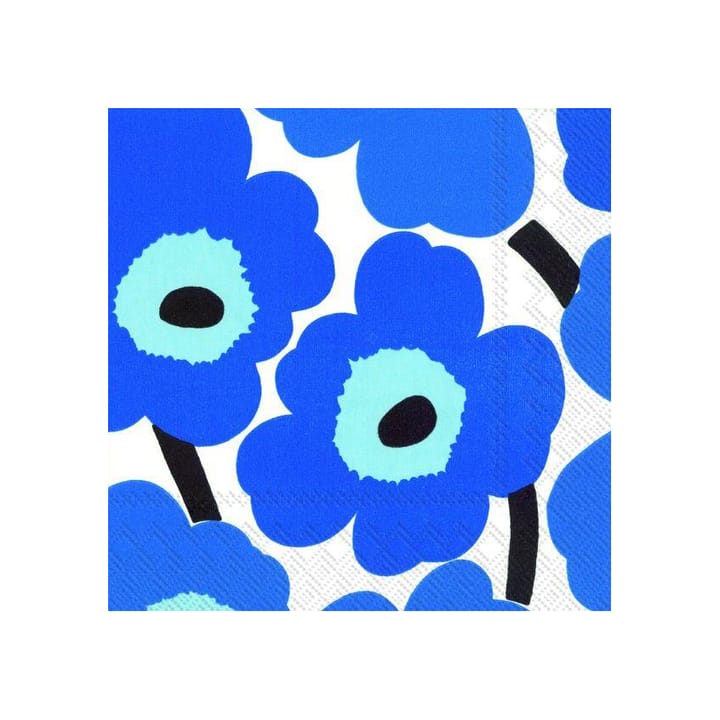 Unikko servietti 40x40 cm 20-pakkaus - Sininen - Marimekko