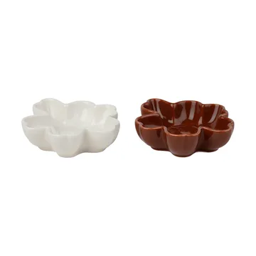 Unikko Shape kulho Ø11 cm 2 osaa. - White-luumu - Marimekko