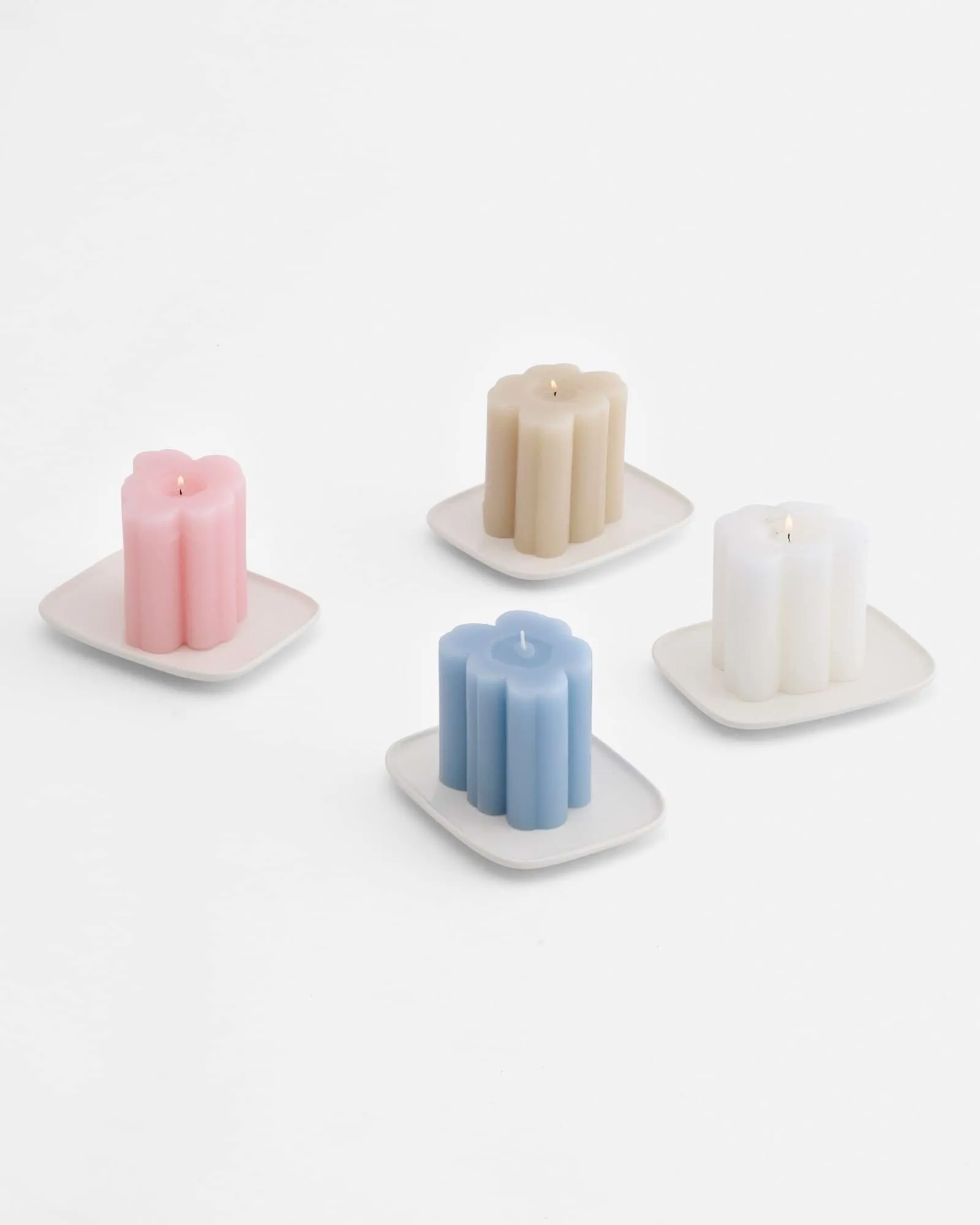 Unikko shape kynttilä, Blueberry Marimekko
