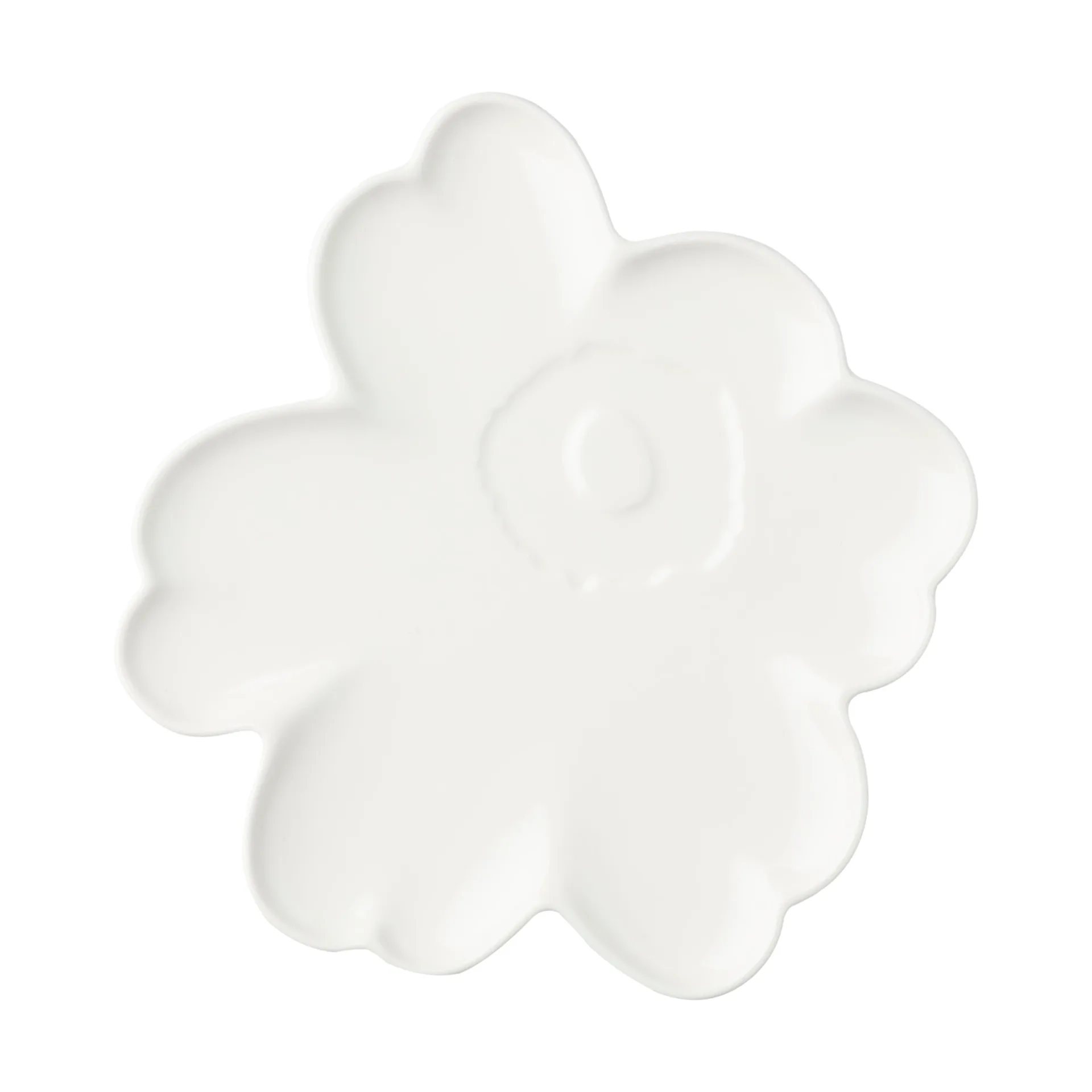 Unikko Shape lautanen 20 cm, White Marimekko