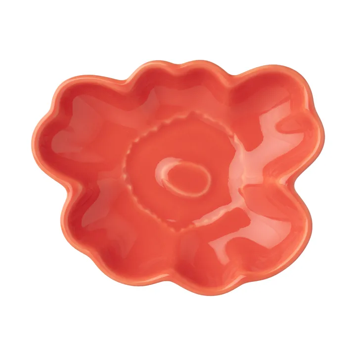 Unikko shape lautanen 9,5 cm - Oranssinpunainen - Marimekko