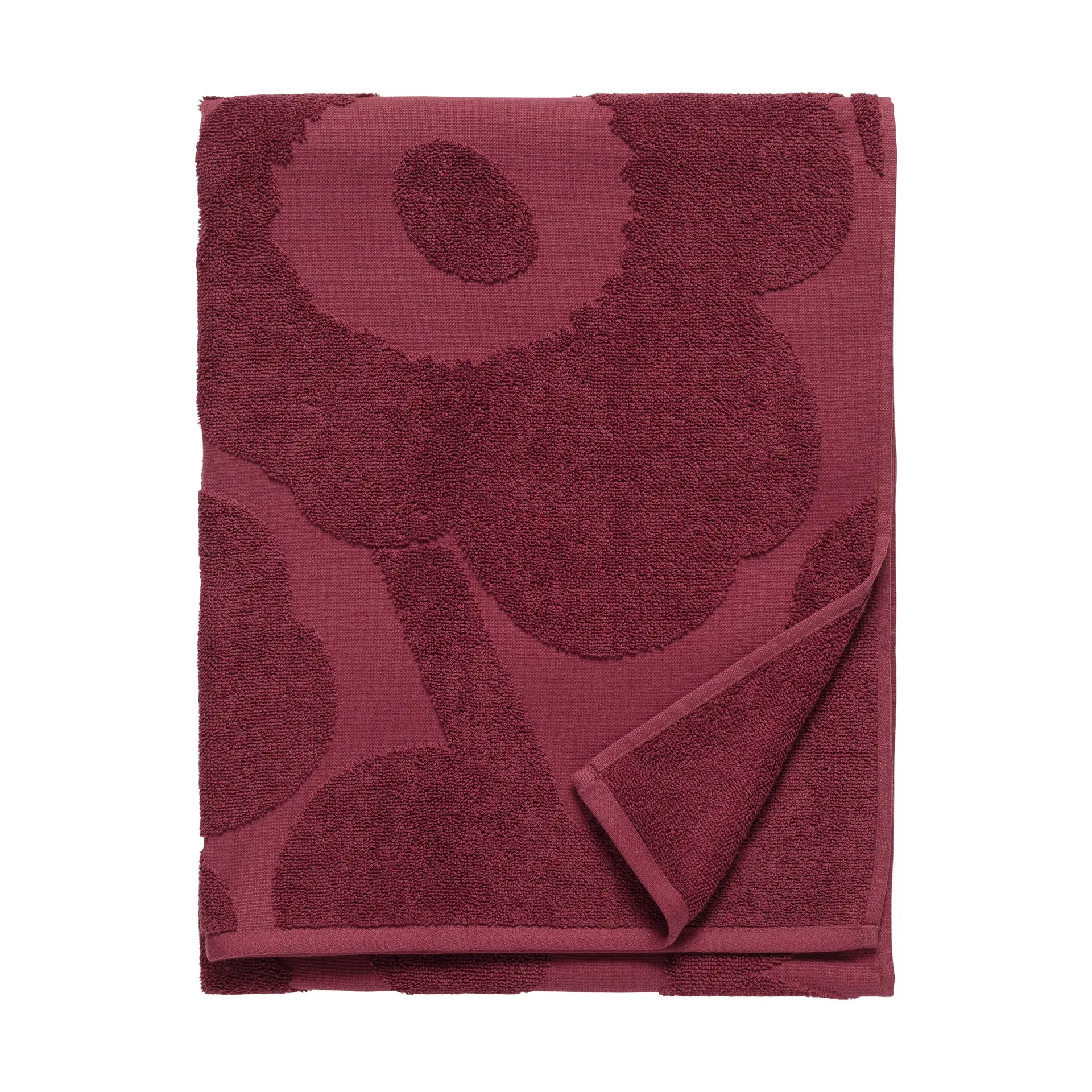 Unikko solid kylpypyyhe 70x150 cm, Dark red Marimekko