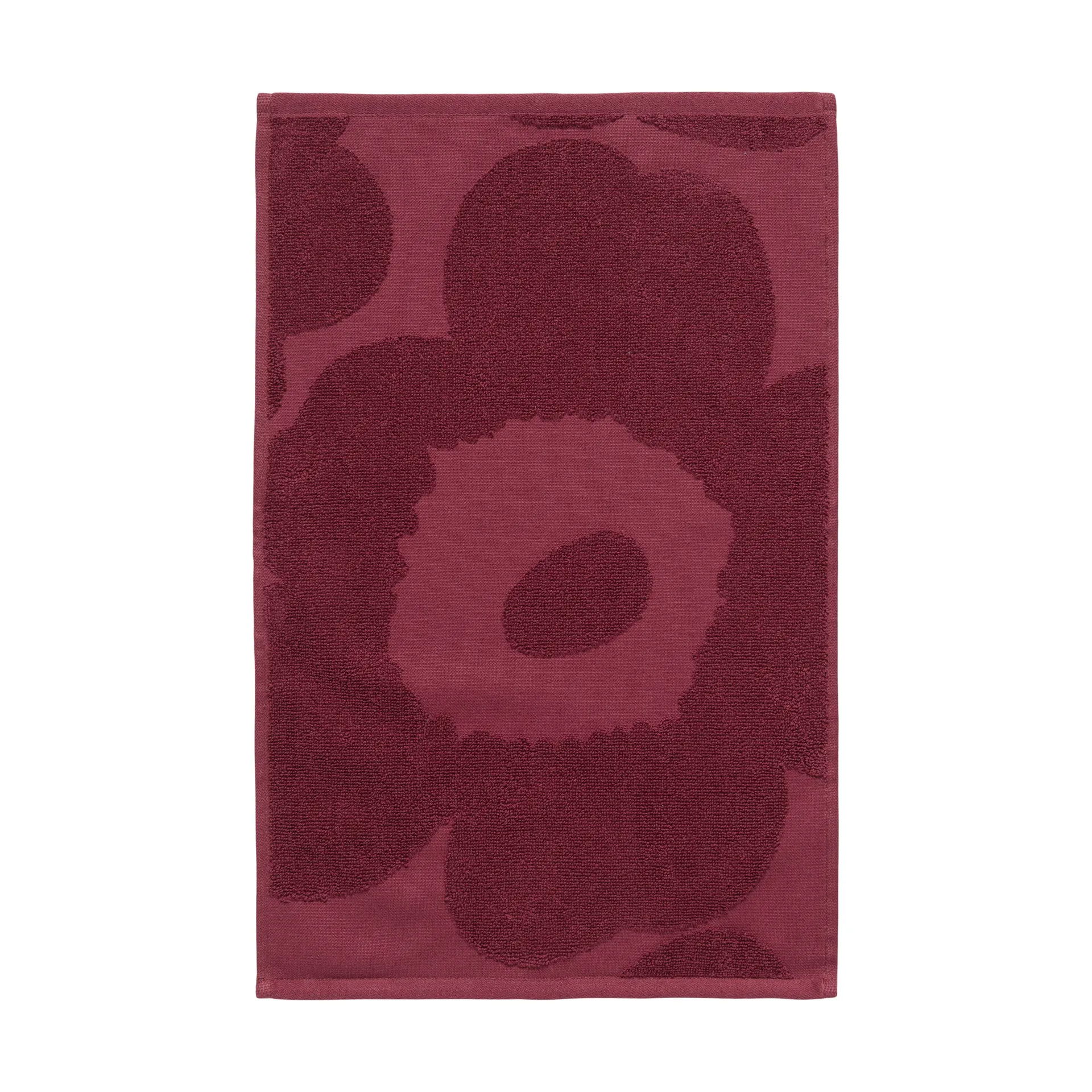 Unikko solid vieraspyyhe 32x50 cm, Dark red Marimekko