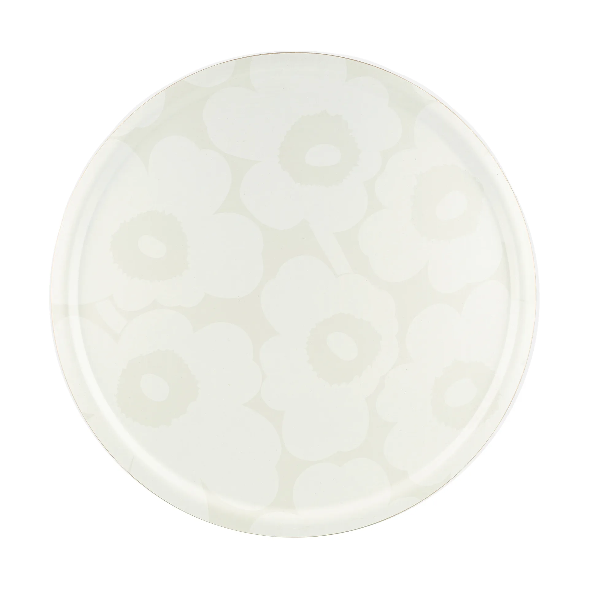 Unikko tarjotin Ø65 cm, White Marimekko