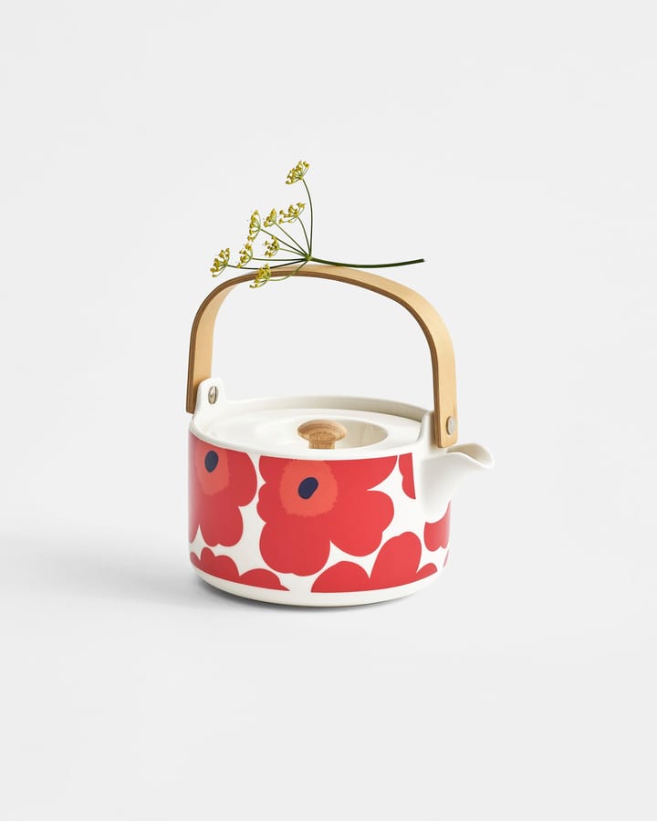 Unikko teekannu - punainen-valkoinen - Marimekko