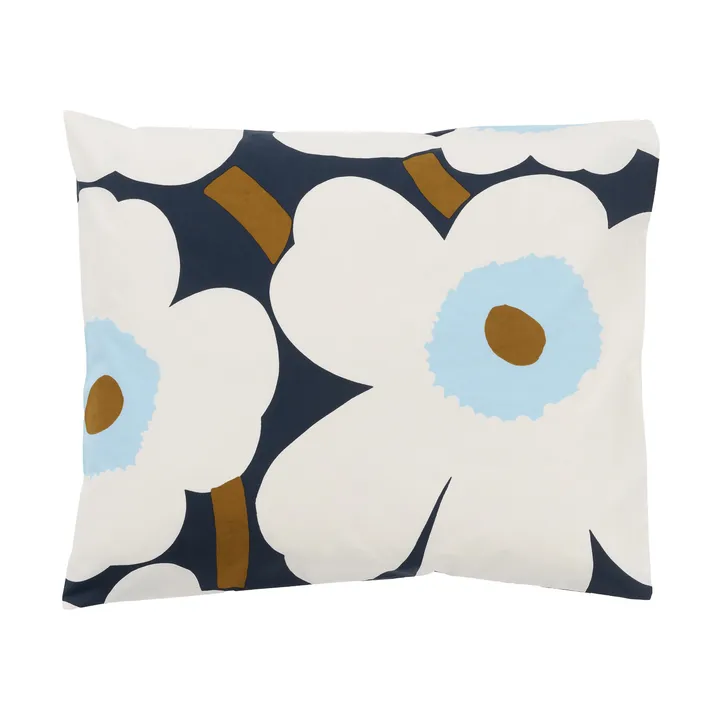 Unikko tyynyliina 50x60 cm - Blueberry-off white-cold blue - Marimekko