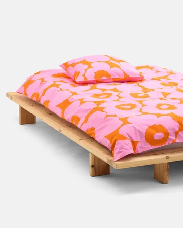Unikko tyynyliina 50x60 cm - Oranssinpinkki - Marimekko