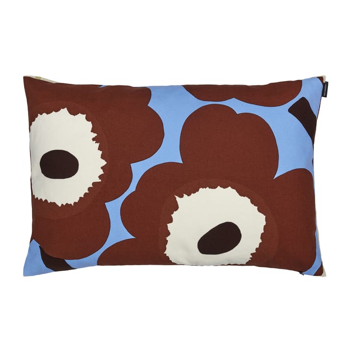 Unikko tyynynpäällinen 40 x 60 cm - Vaaleansininen-ruskea-luonnonvalkoinen - Marimekko