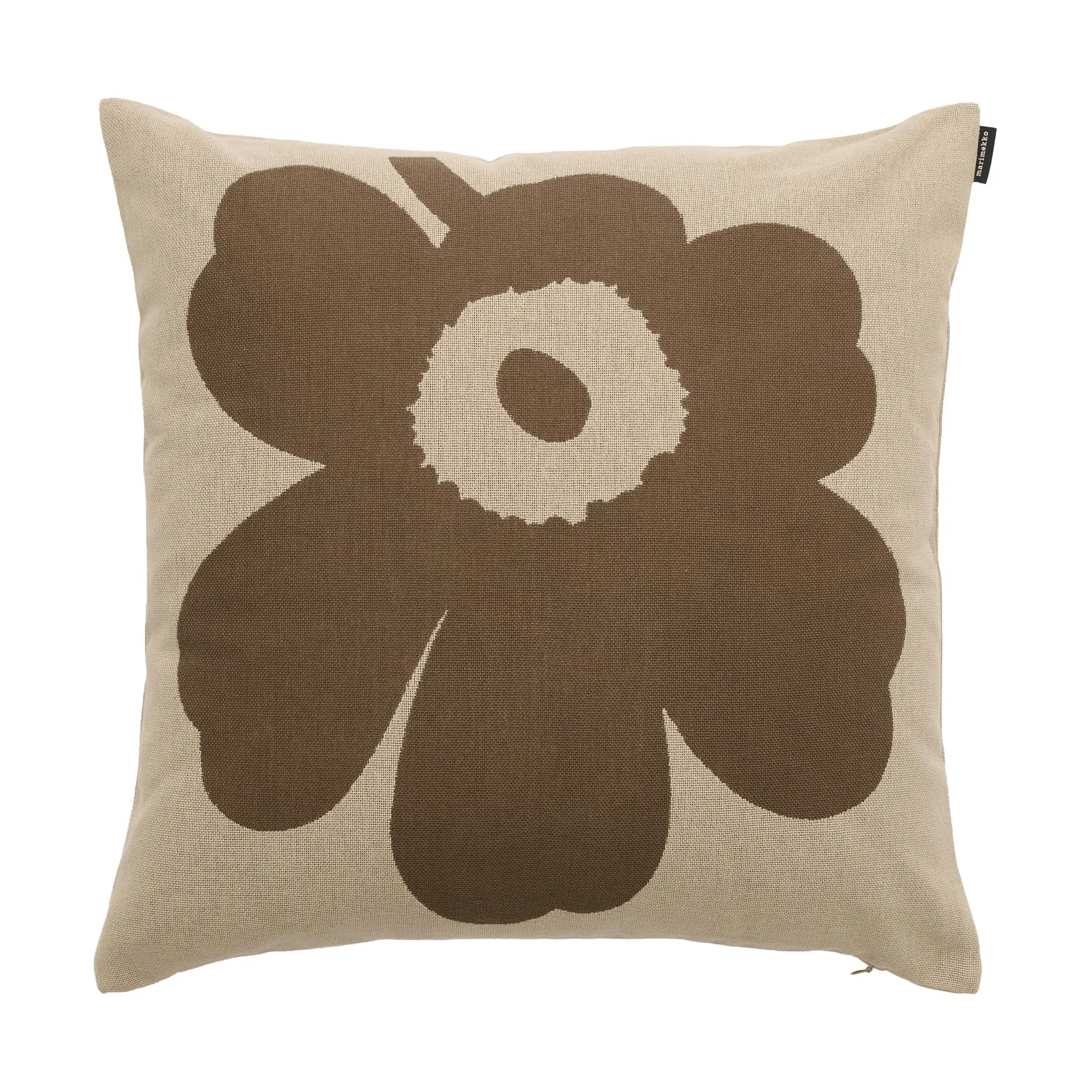 Unikko tyynynpäällinen 50x50 cm, Off white-myyränruskea Marimekko