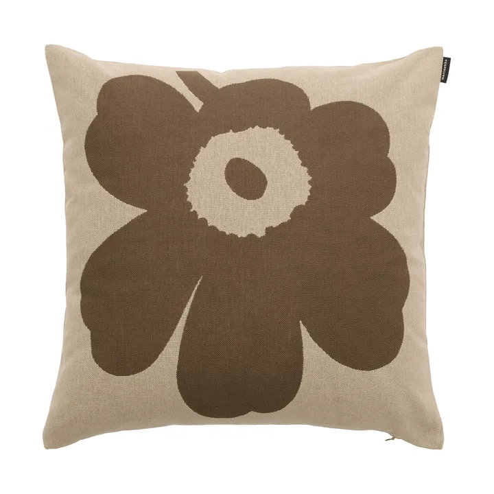 Unikko tyynynpäällinen 50x50 cm - Off white-myyränruskea - Marimekko