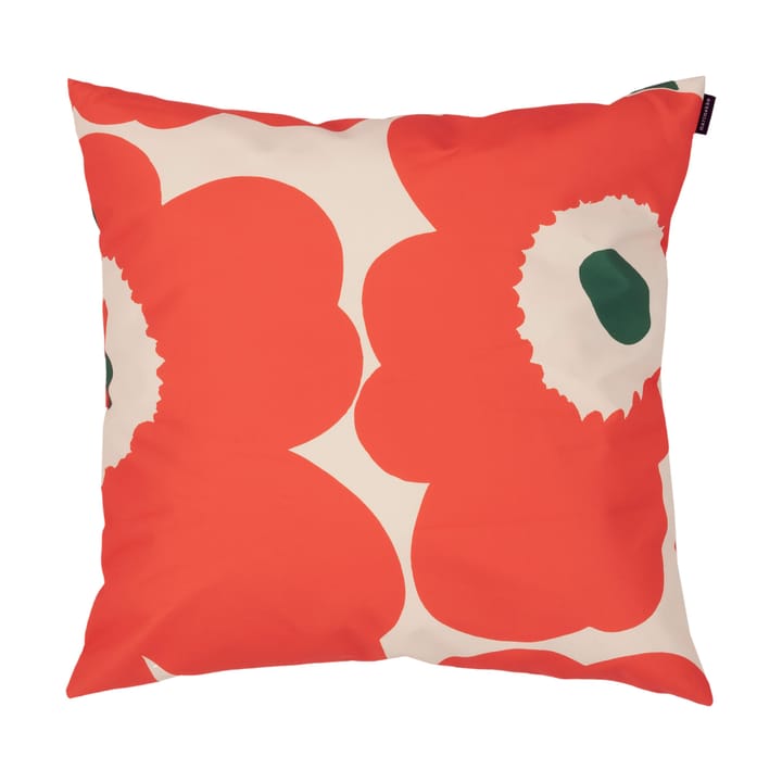 Unikko tyynynpäällinen polyesteriä 50x50 cm - Cotton-orange-green - Marimekko