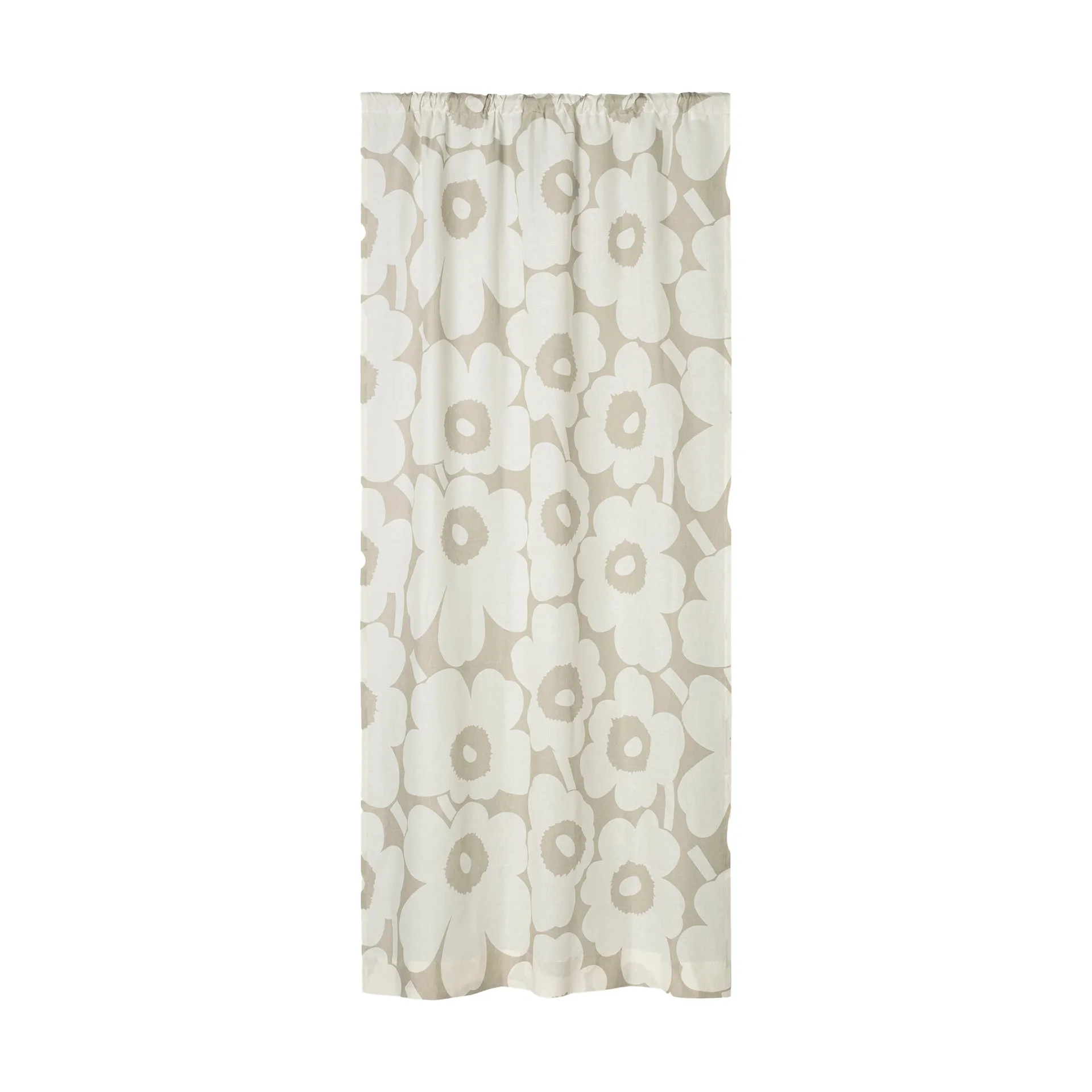 Unikko verho pituus 135x250 cm, Light grey- off white Marimekko