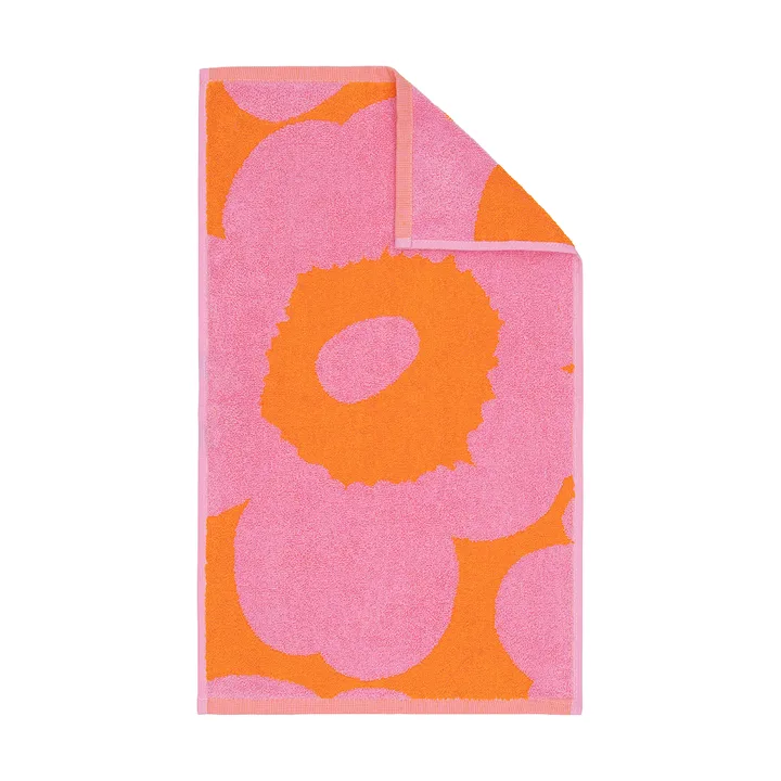 Unikko vieraspyyhe 30 x 50 cm - Oranssinpinkki - Marimekko