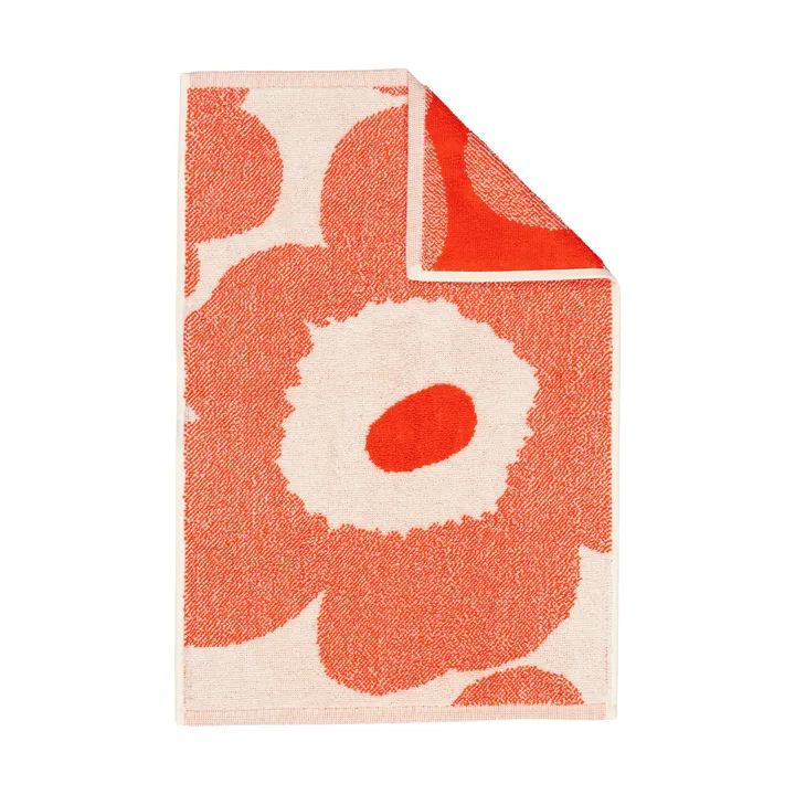 Unikko vieraspyyhe 32x50 cm - Off white-orange red - Marimekko