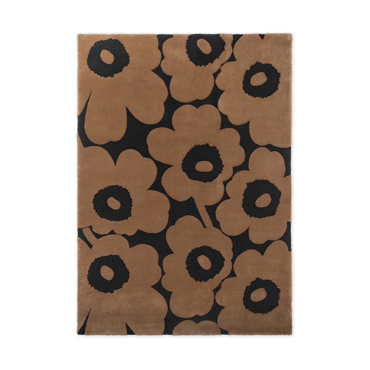 Marimekko Unikko villamatto Beige, 140x200 cm | Skandinaavinen Sisustus | Villamatot | Beige