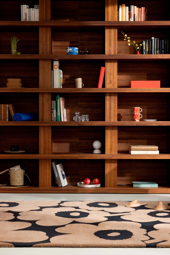 Unikko villamatto, Beige, 200x300 cm Marimekko