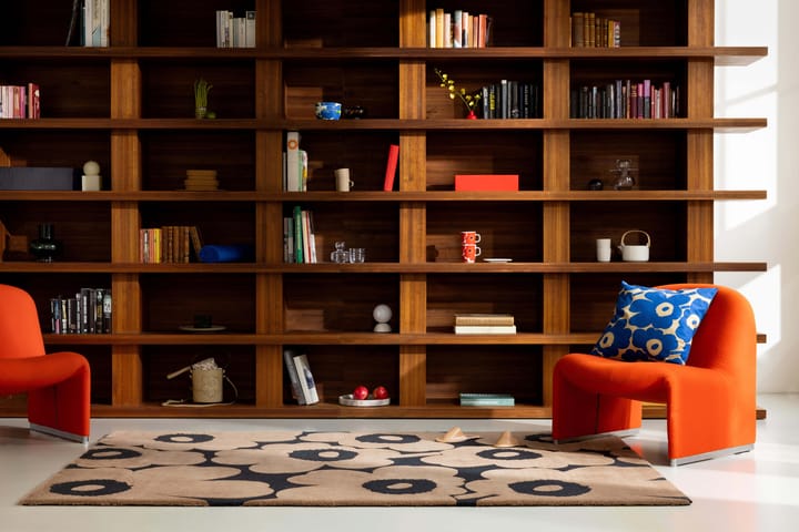 Unikko villamatto, Beige, 250x350 cm Marimekko