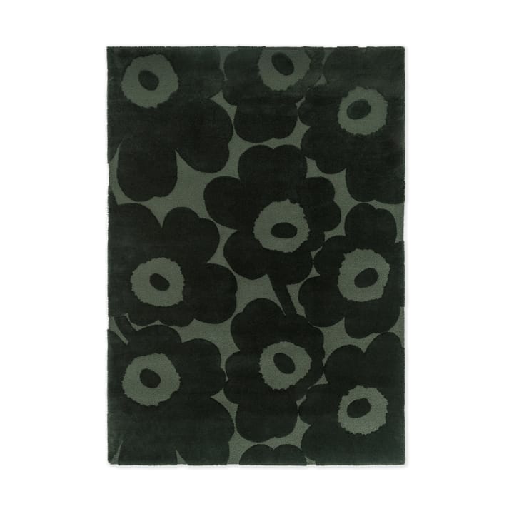 Unikko villamatto - Dark Green, 140x200 cm - Marimekko