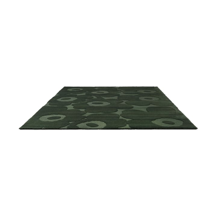 Unikko villamatto, Dark Green, 140x200 cm Marimekko
