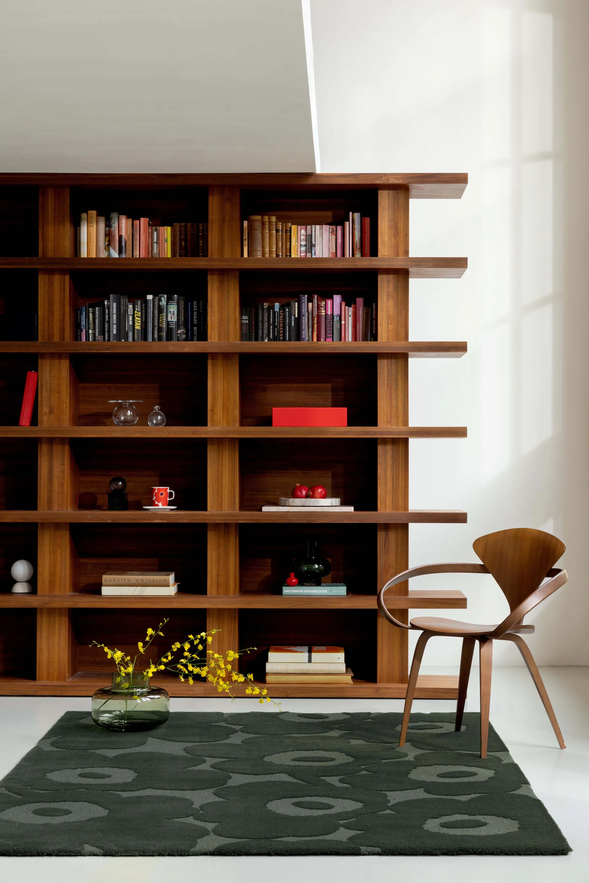 Unikko villamatto, Dark Green, 140x200 cm Marimekko